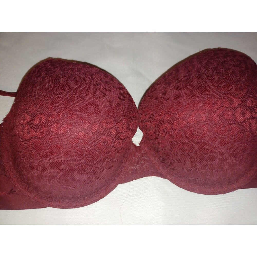Victoria’s Secret PINK 36D bra wear everywhere Tshirt lightly lined women's red